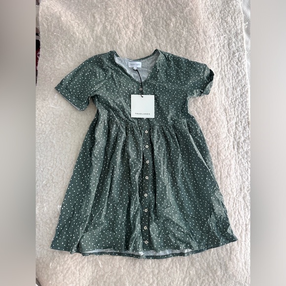 Tradlands Dresses & Skirts - Tradlands - NWT Nell Dress in green polka dot, size S